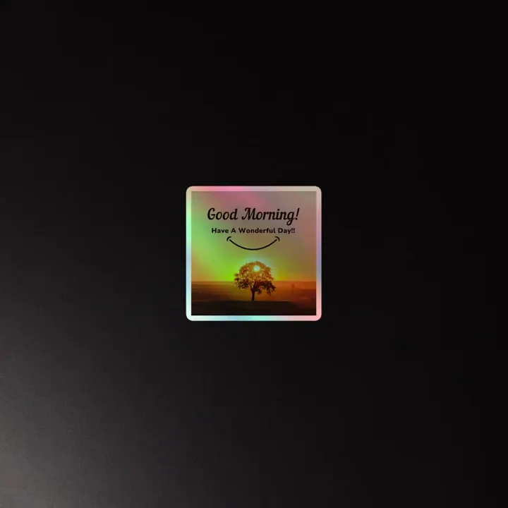 Smiling Sunrise Holographic Sticker Pack product image (2)
