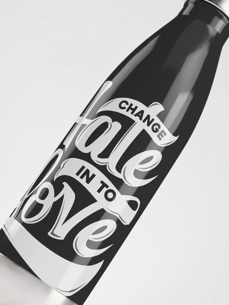HATE->LOVE Stainless Steel Water Bottle product image (5)