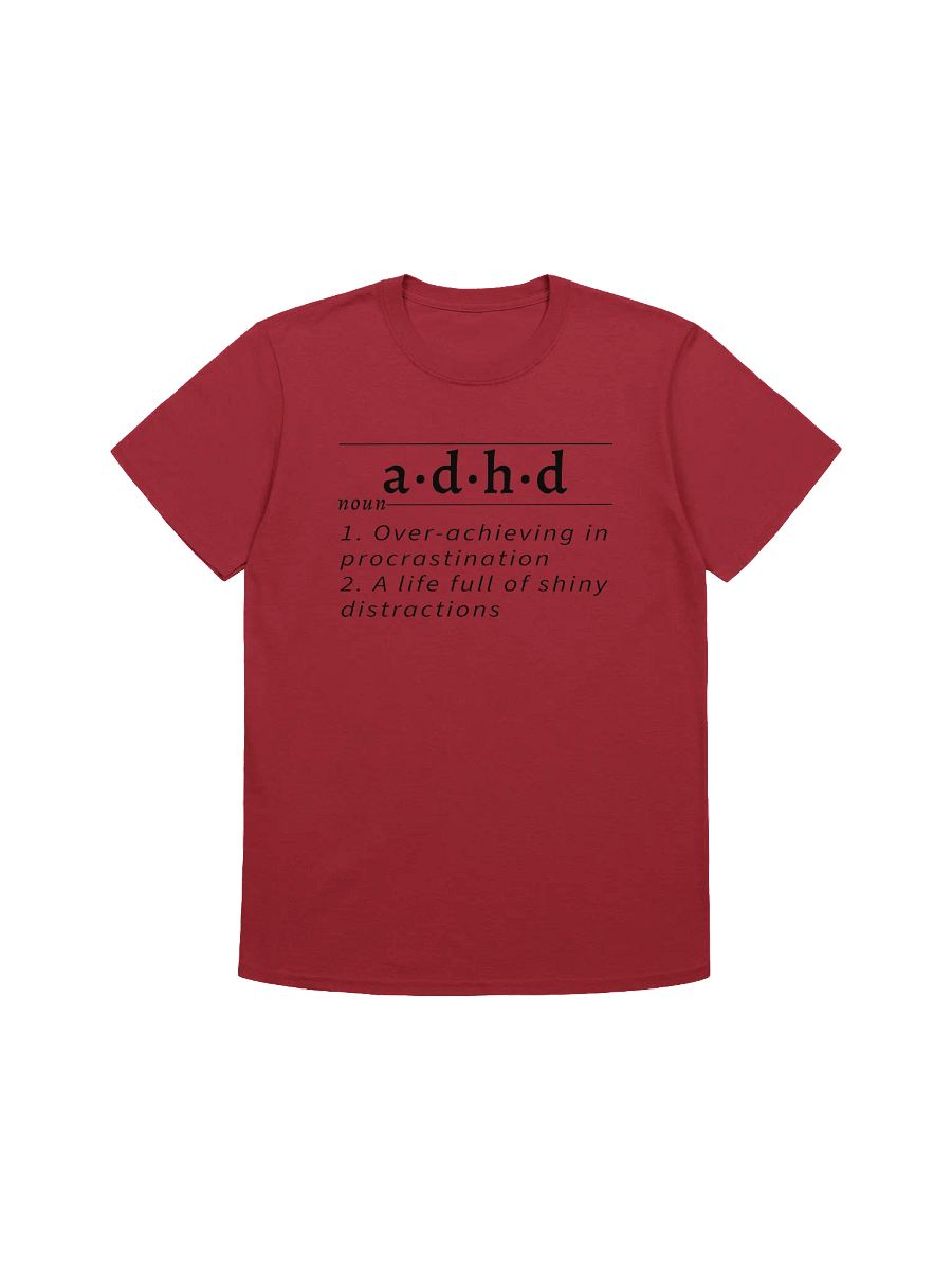 ADHD Definition Unisex Tee blk v2 product image (1)