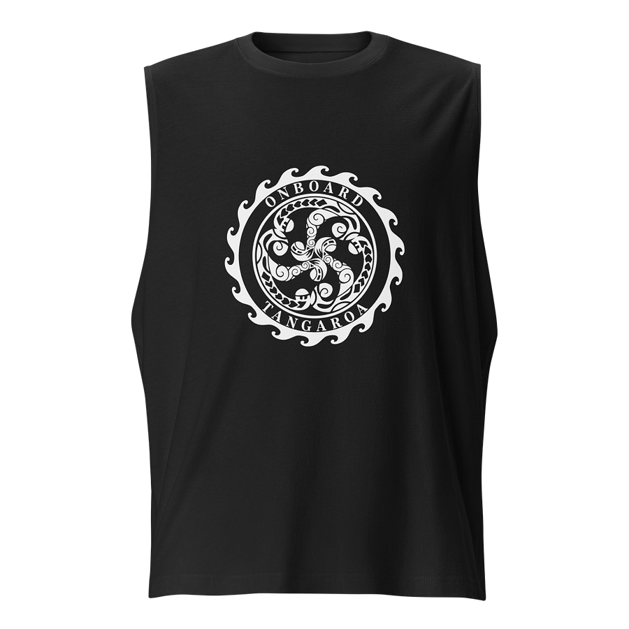 "Onboard Tangaroa" Black Muscle Tank – Simple, Strong, and Ready to Go product image (1)