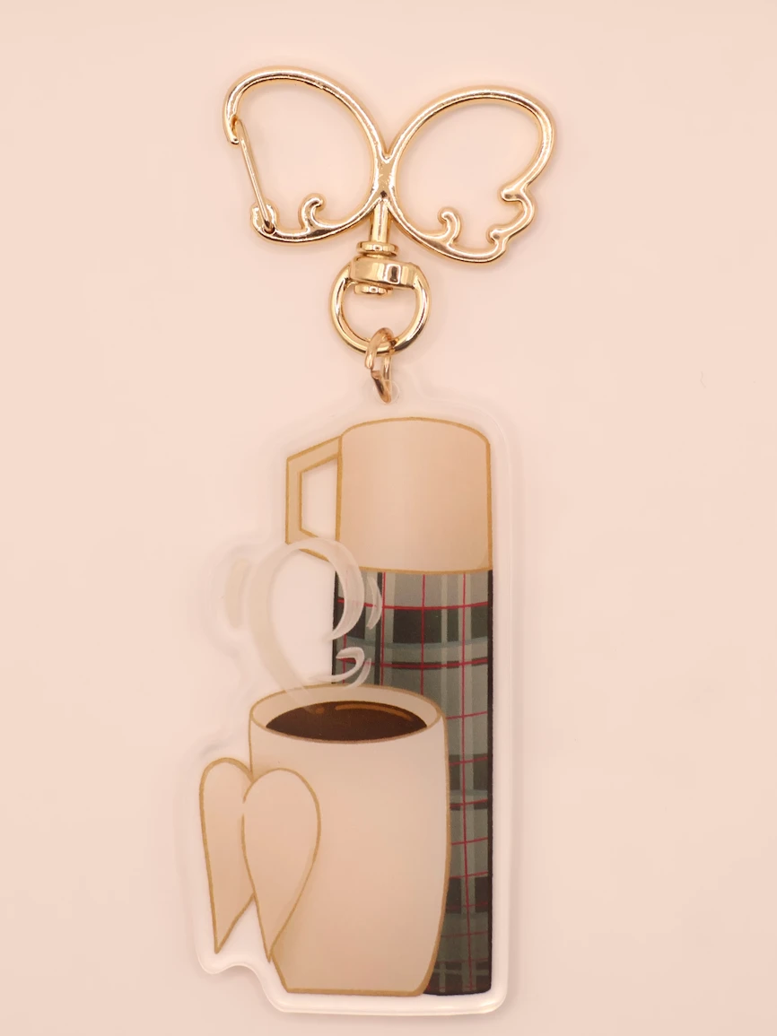 Aziraphale and Crowley cups charm product image (1)