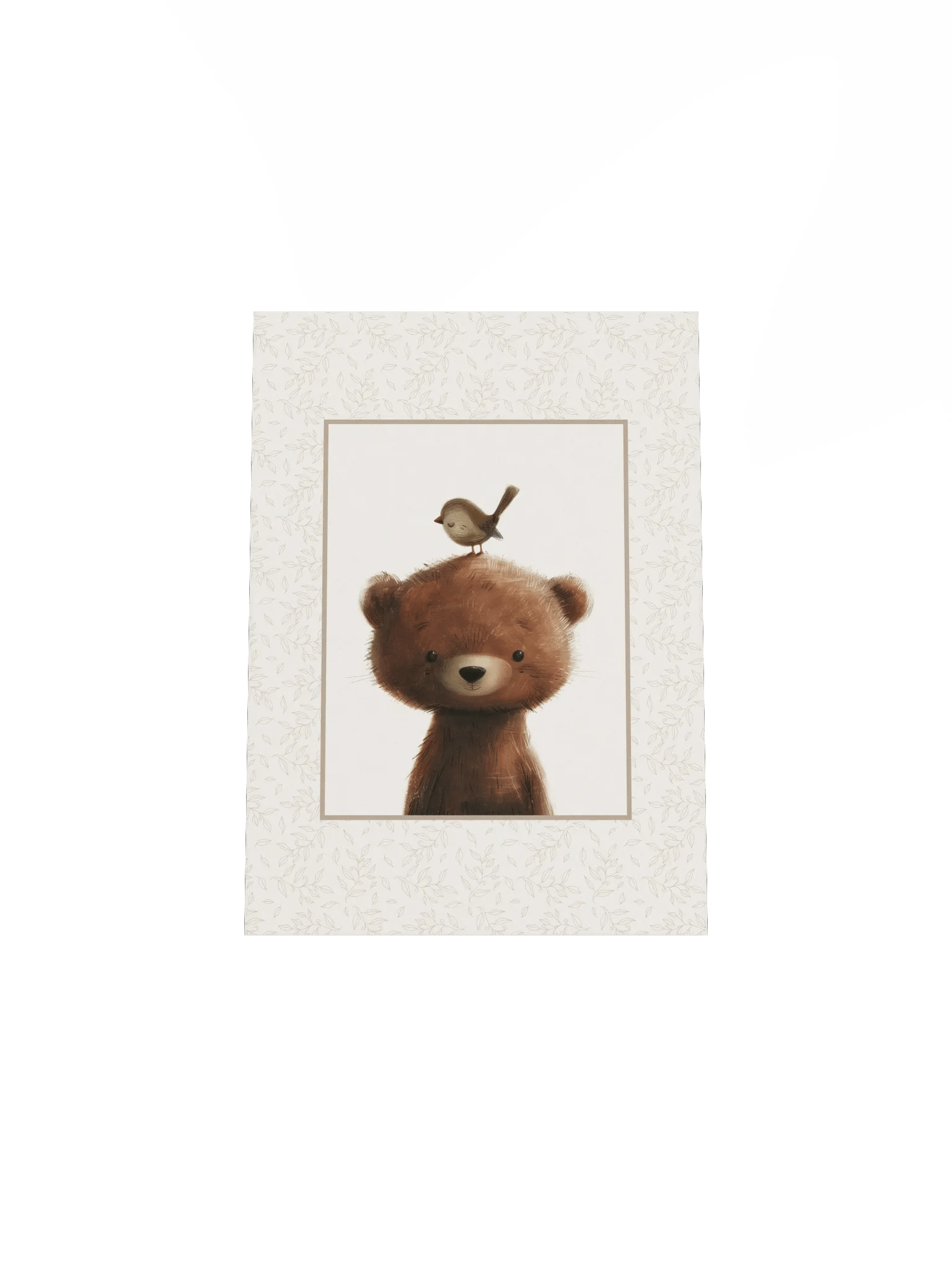 Woodland Bear Boho Nursery Print product image (5)