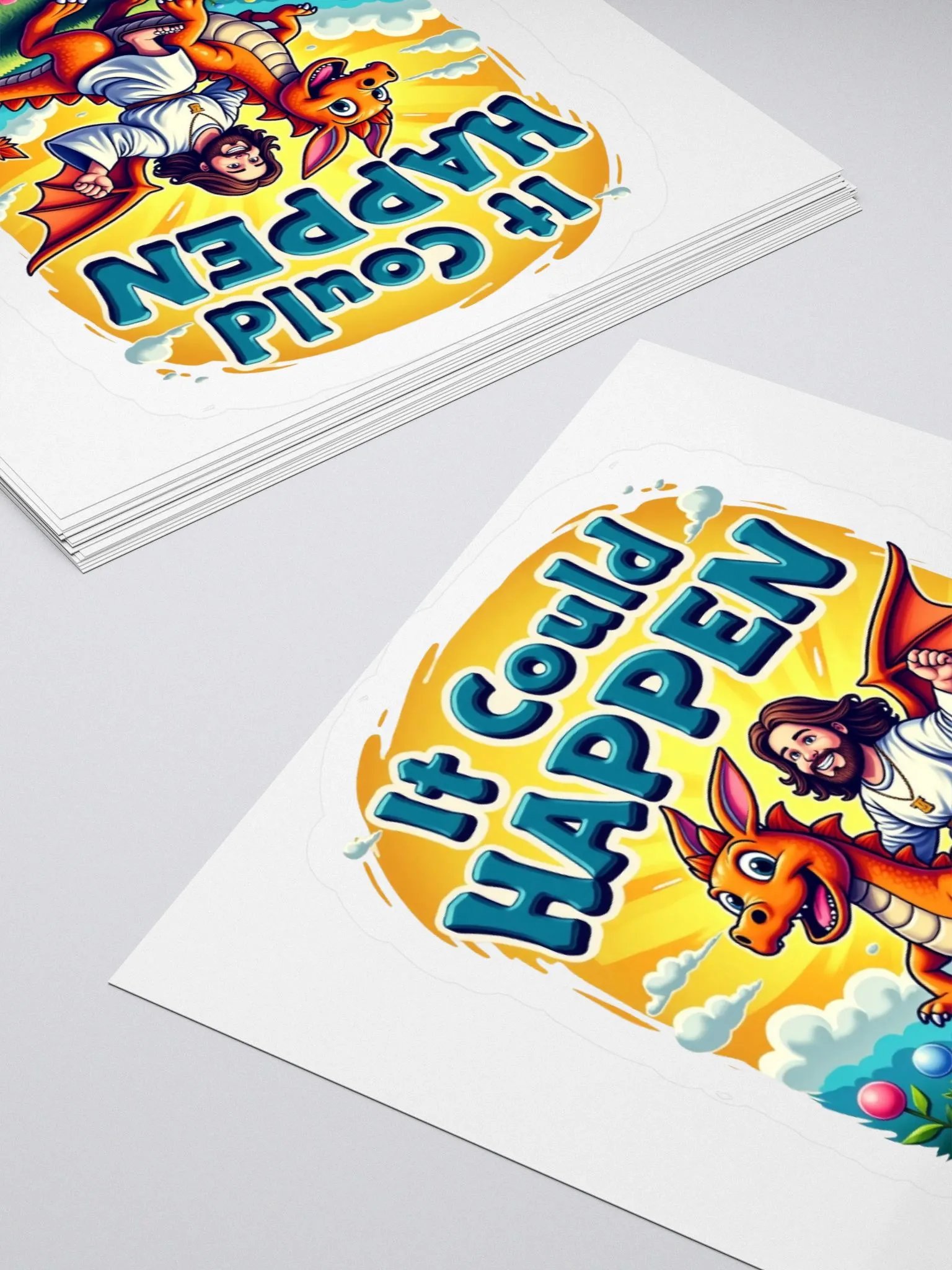 It Could HAPPEN Easter Dragon Kiss Cut Stickers product image (10)