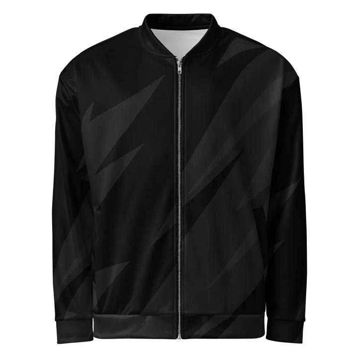 Shadowed Geometric Allure Bomber Jacket product image (2)