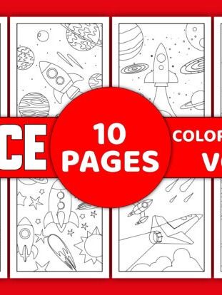 Space Coloring Pages Vol-11 product image (2)