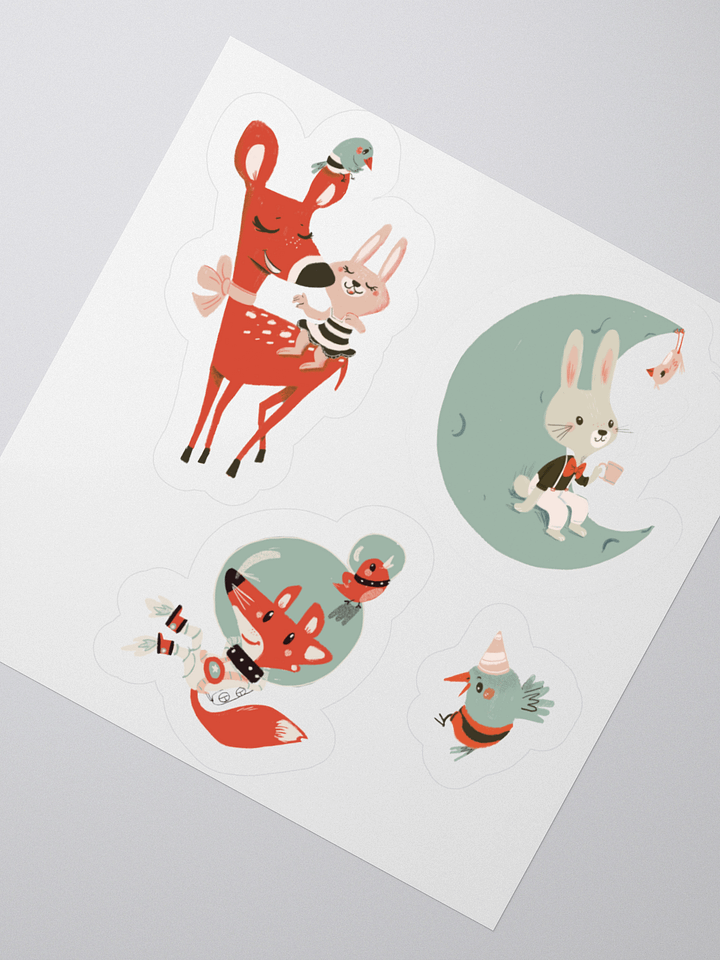 Dreamy Little Animals – Illustrated Sticker Sheet product image (4)