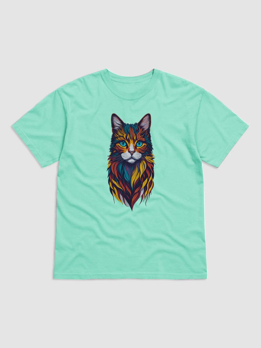 Neon Majesty – Feline Firestorm Tee product image (1)