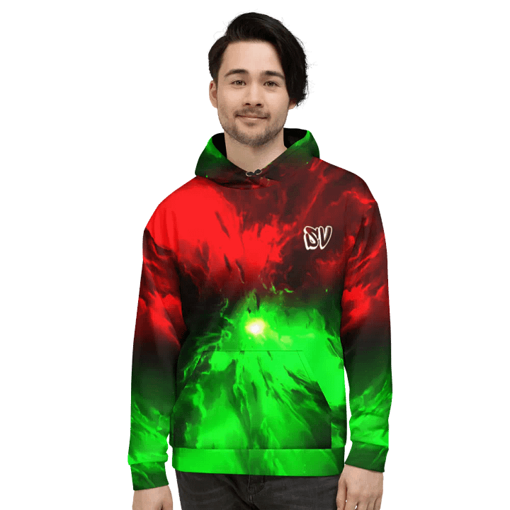 STRAIGHT VIBIN NEON COLOR FADE STYLE ICHIGO V ULQUIORRA HOODIE product image (2)