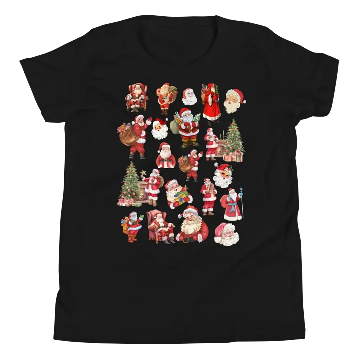 Santa Collage Youth T-Shirt product image (1)