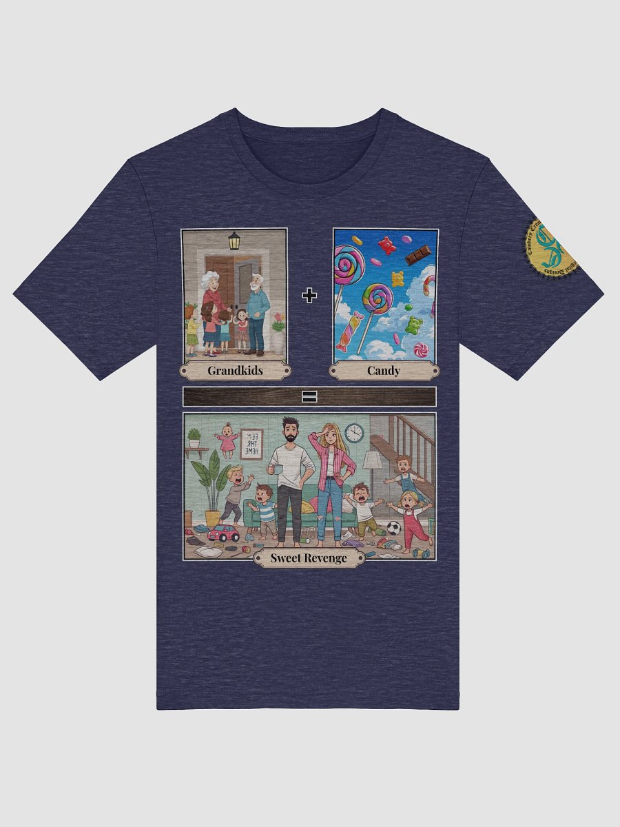 Grandkids + Candy = Sweet Revenge (Both) Bella+Canvas Supersoft T-Shirt Colors (2) product image (52)