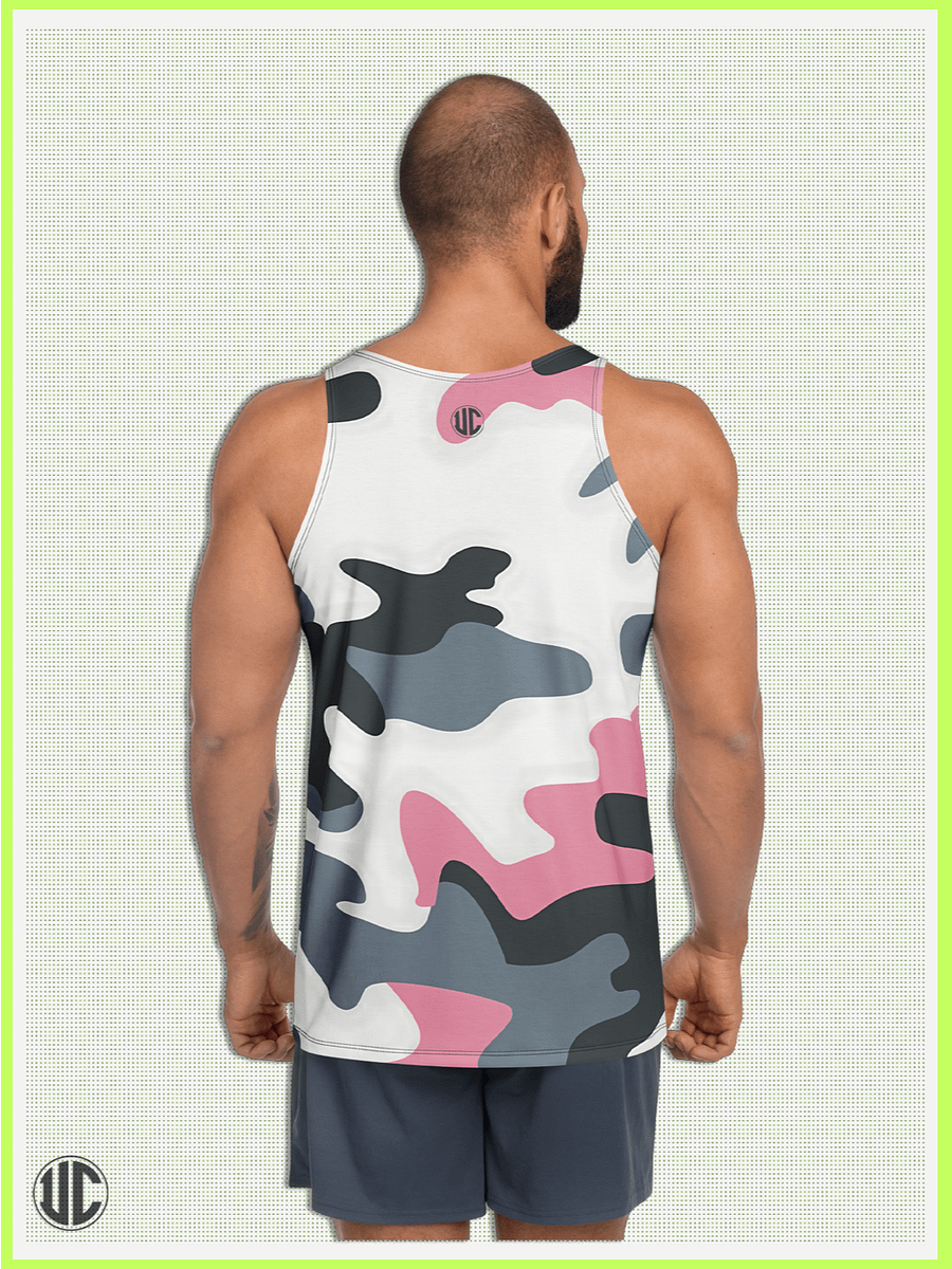 Bubblegum Pink Urban Camo – Men’s Tank Top product image (2)