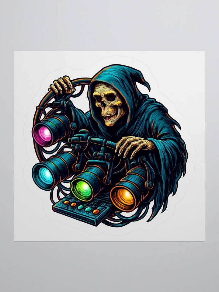 Theatrically Jerry: "Grimm, Spot Me!" Grim Reaper Stagehand Stickers product image (2)