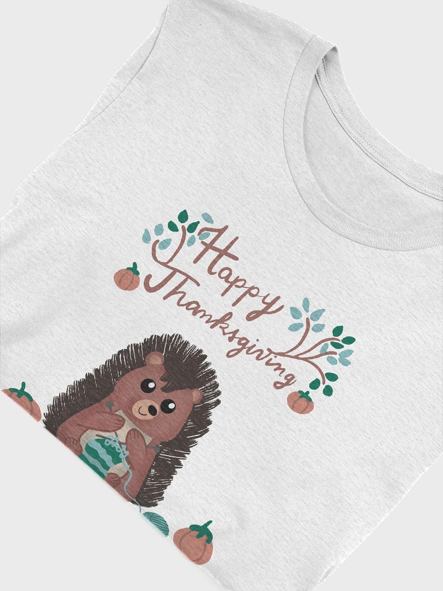 Knitting Hedgehog Thanksgiving T-Shirt product image (25)