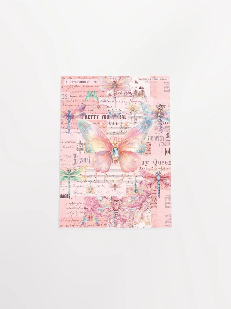 Pink, Butterfly & Dragonfly Ephemera product image (38)