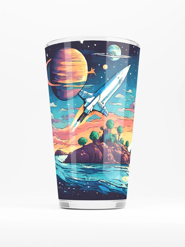 Summer Wind Charters: Space Sail Pint Glass product image (1)