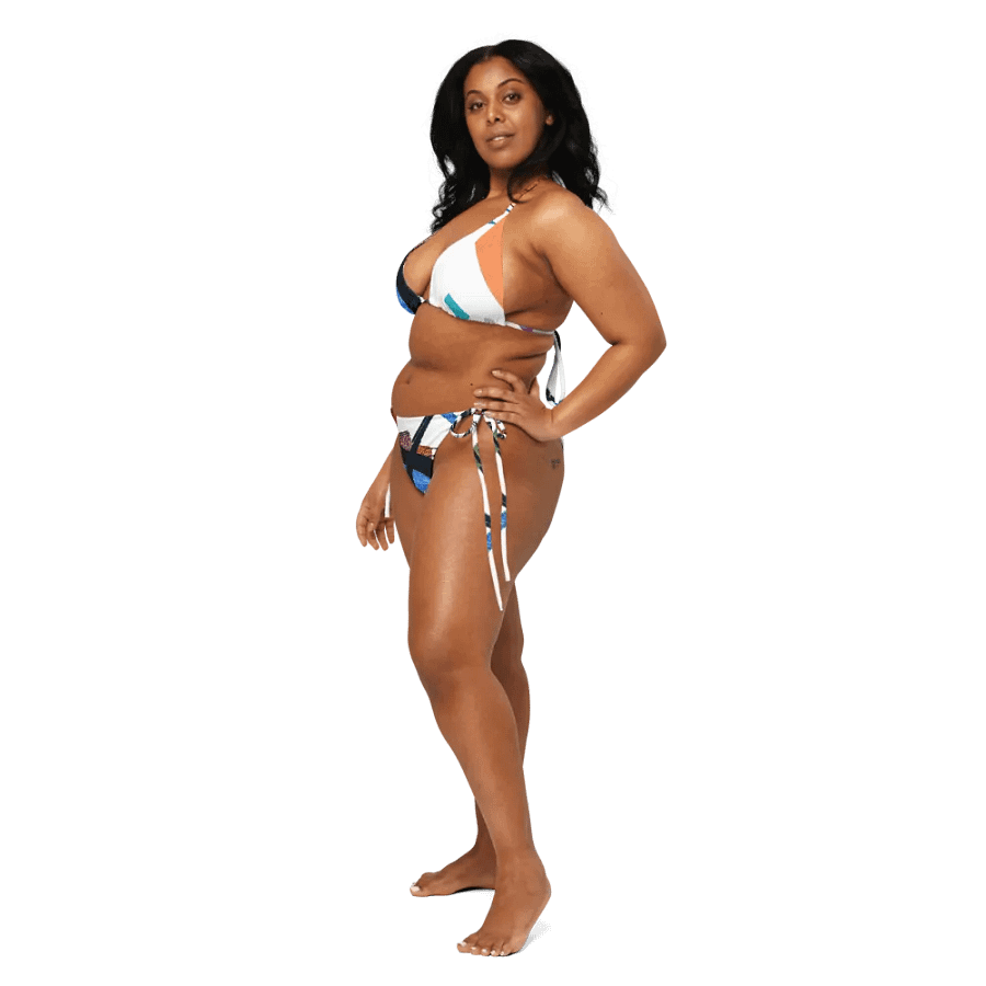 Abstract Lithographic Pattern Design String Bikini - V2 product image (8)
