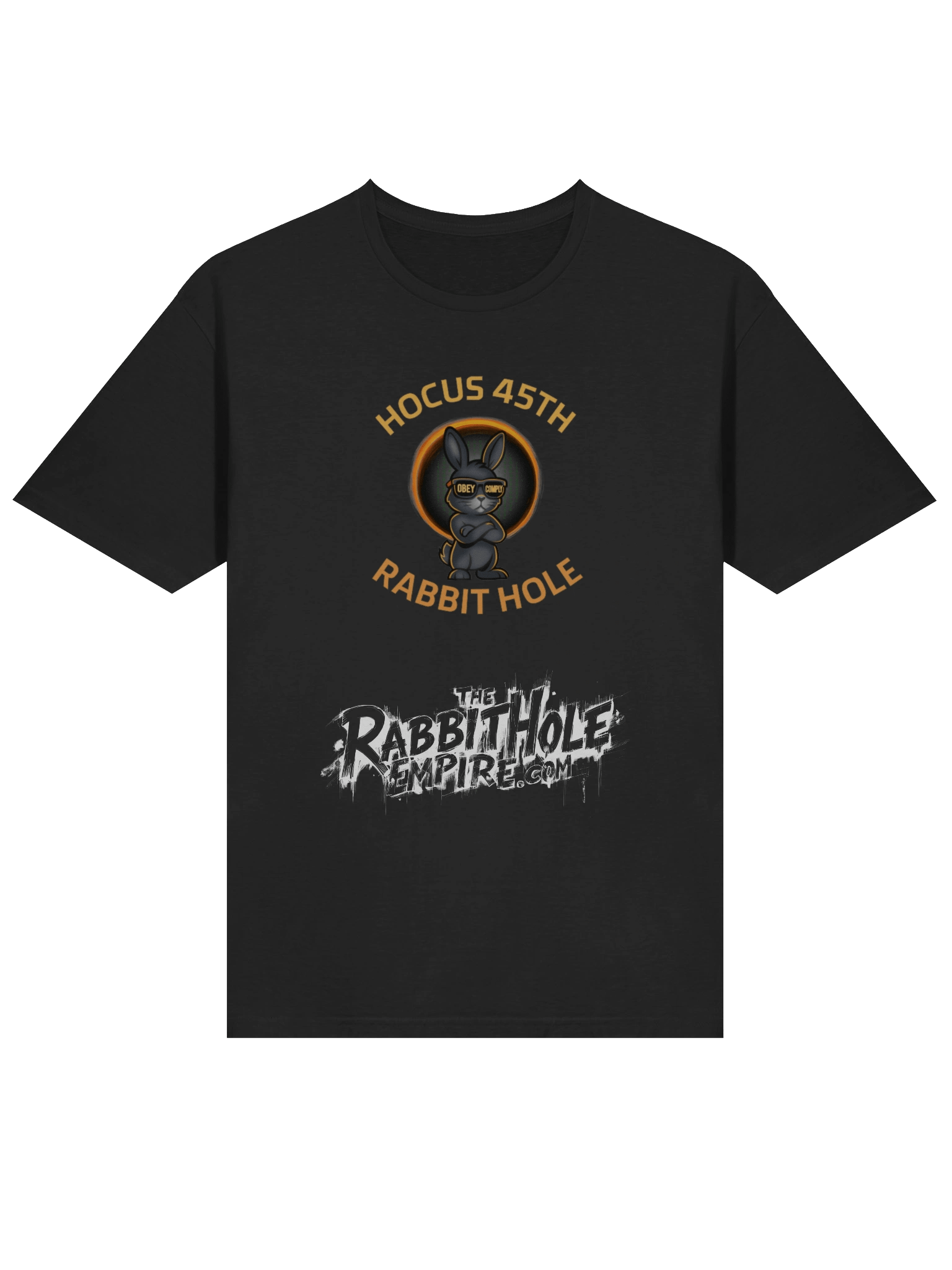 Hocus 45th Rabbit Hole (Black T-Shirt) product image (3)
