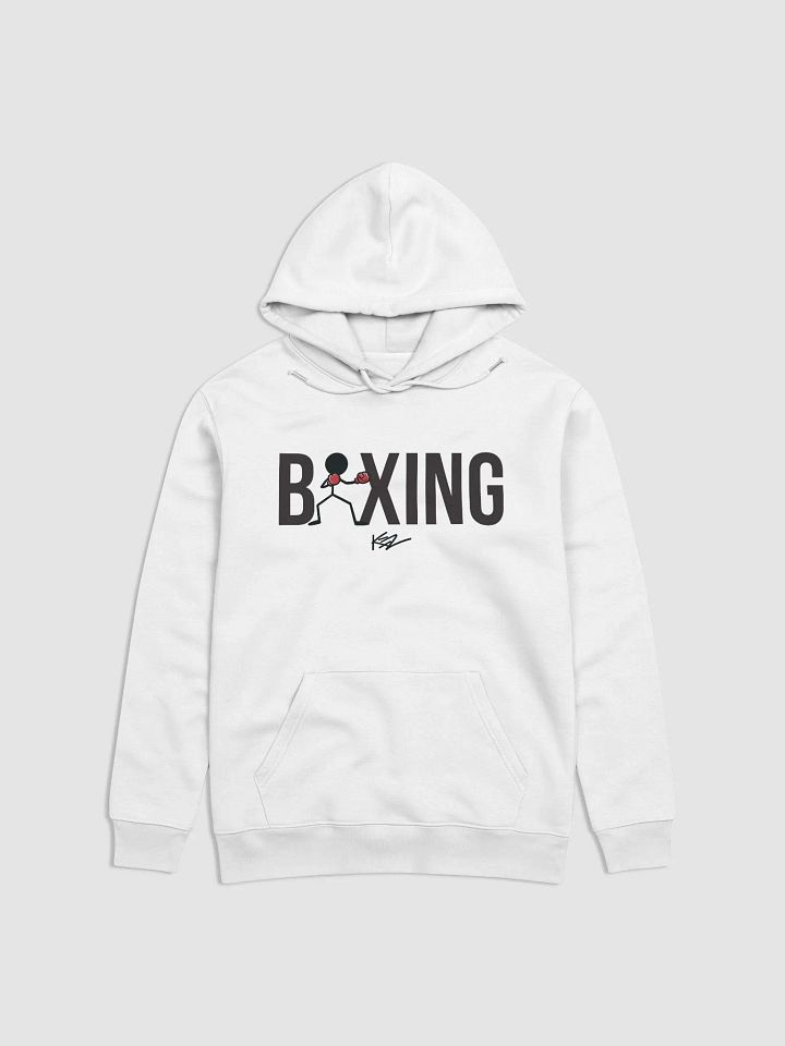 BOXING STICKMAN HOODIE - WHITE product image (1)