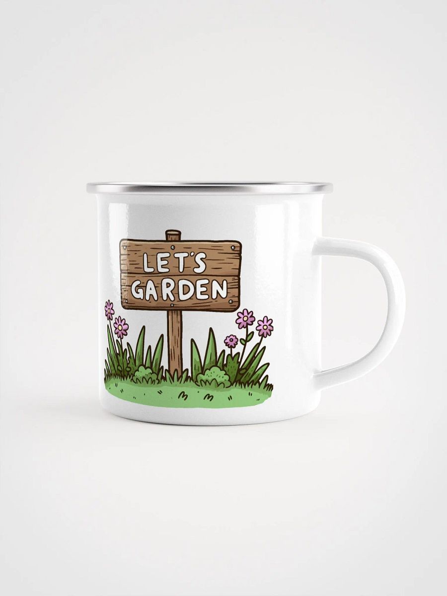 Let's Garden! Enamel Mug product image (1)