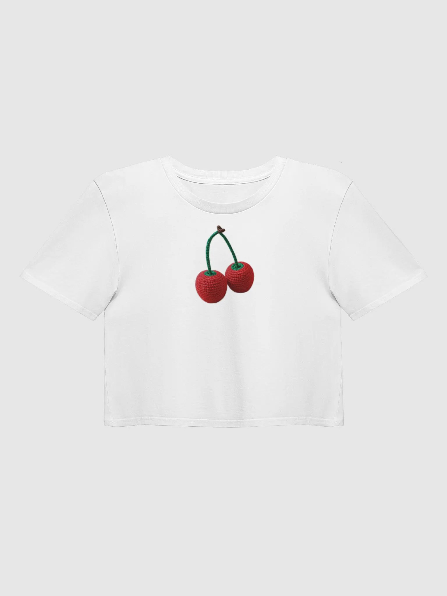 CozyAvocado Women's Premium Cherries Crop Top #6 product image (1)
