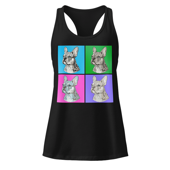 French Bulldog Pop Art Women's Racerback Tank product image (1)