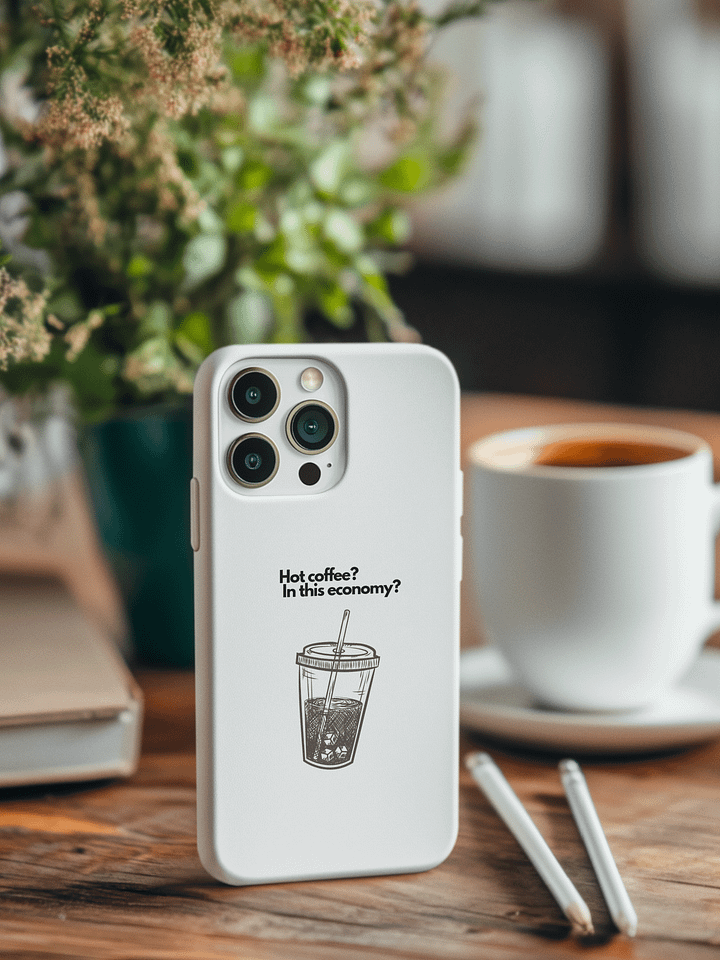 Economy Iced Coffee iPhone Case product image (1)