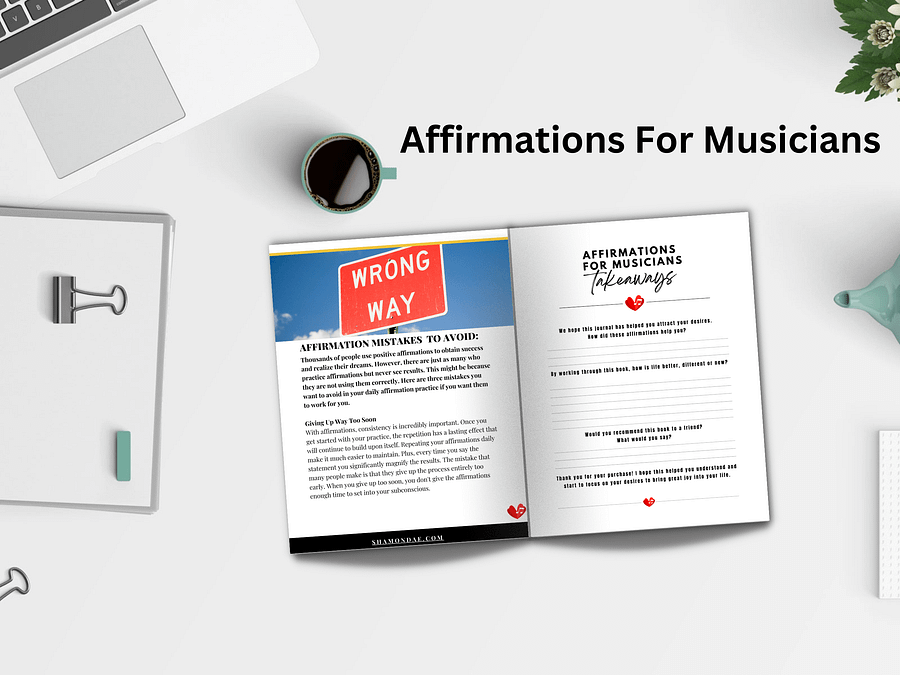 Affirmations for Musicians Book - Instant Download product image (4)