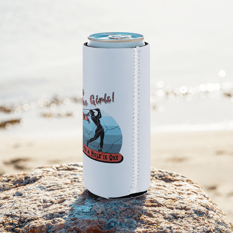 Fore The Girls Swinging To A Hole In One Golfing Can Cooler product image (8)