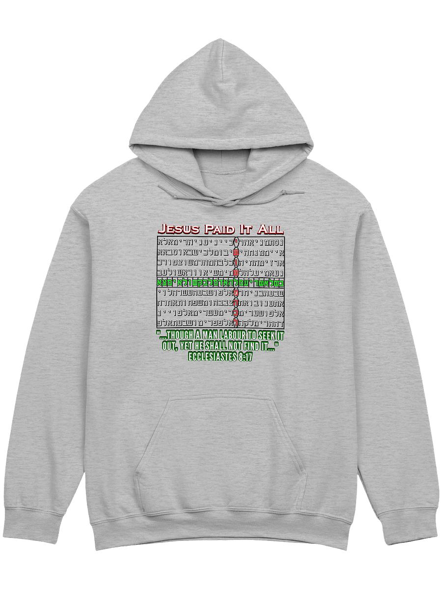 Jesus Paid It All - Bible Code Hoodie product image (1)