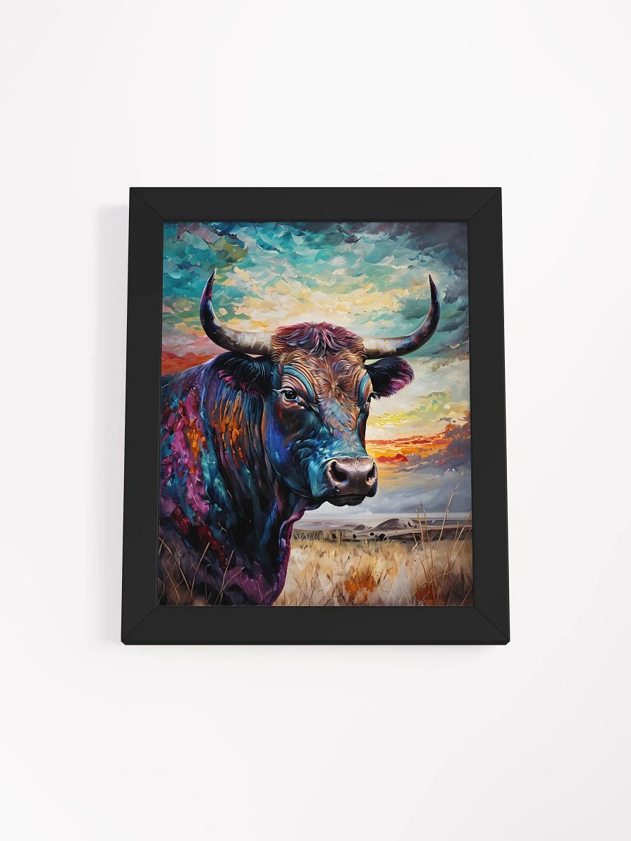 Vibrant Bull Framed Matte Poster product image (2)