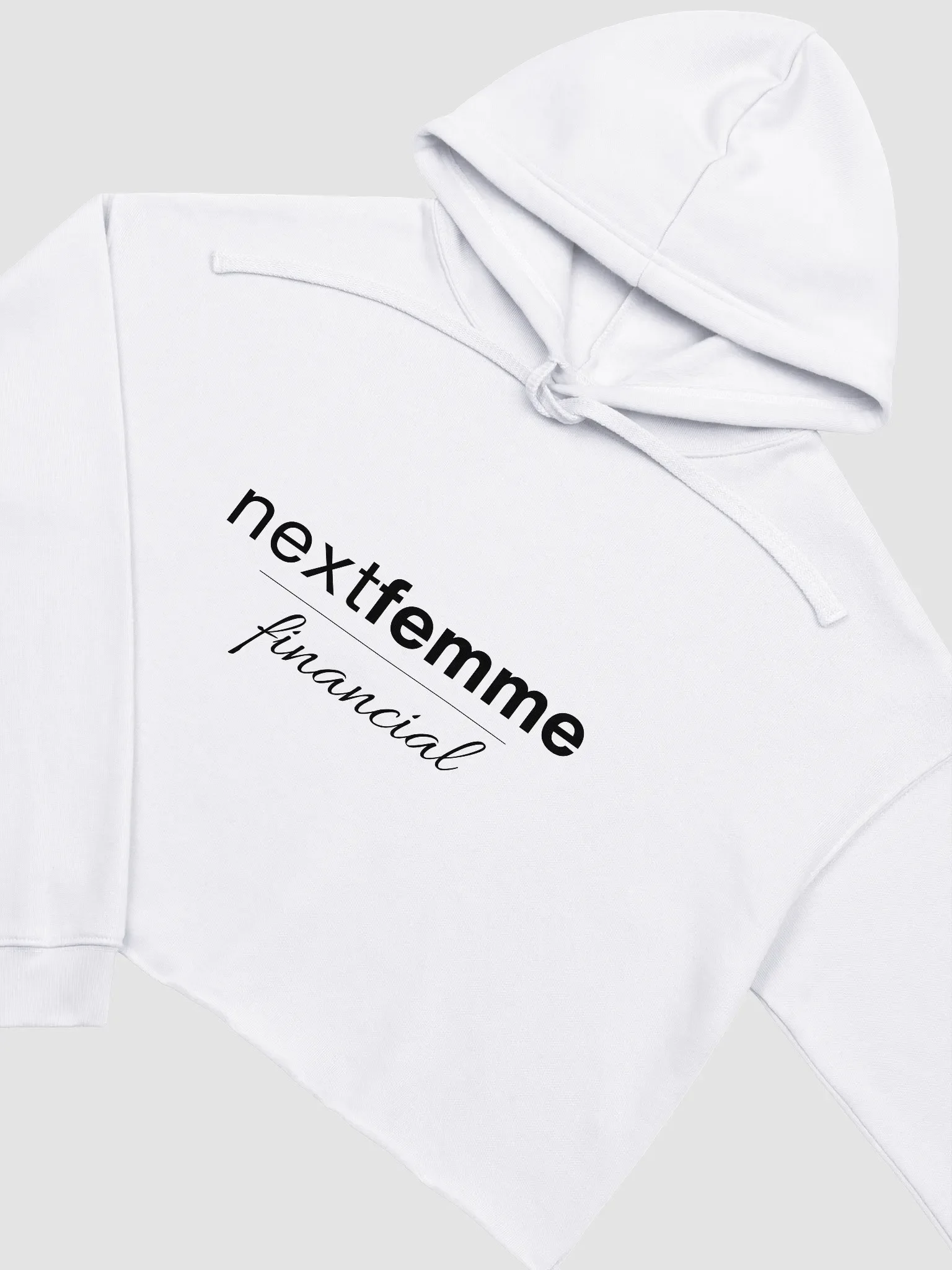 Cozy Crop Hoodie with Black Logotype product image (2)