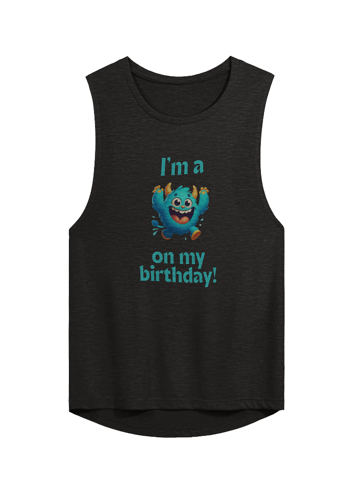 Cheerful Birthday Monster Muscle Tank product image (1)