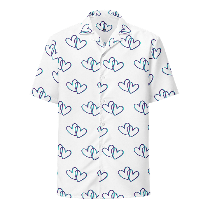 White Heart Button-Up Shirt product image (1)