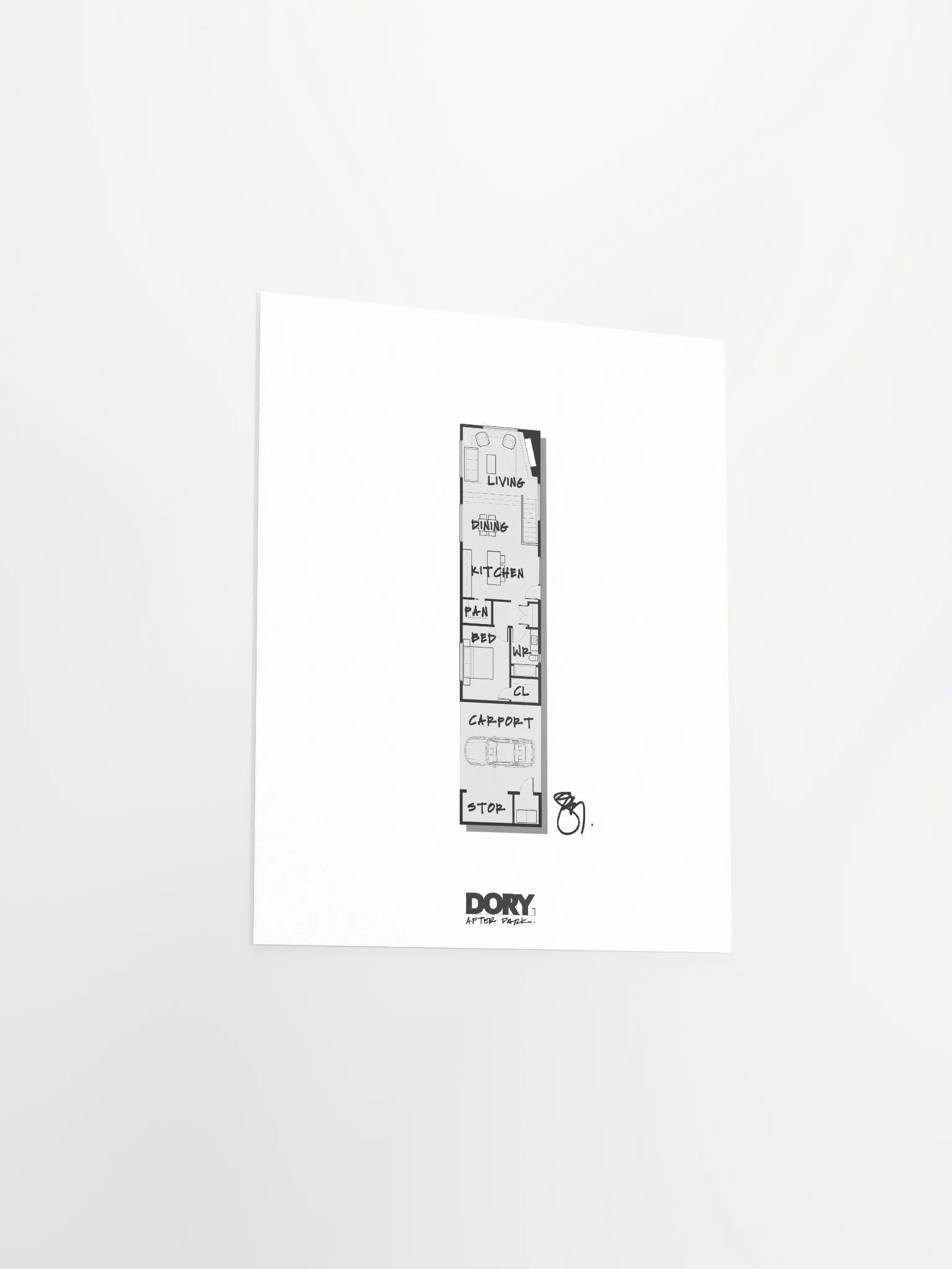 Alphabet Floor Plan Poster - I product image (3)