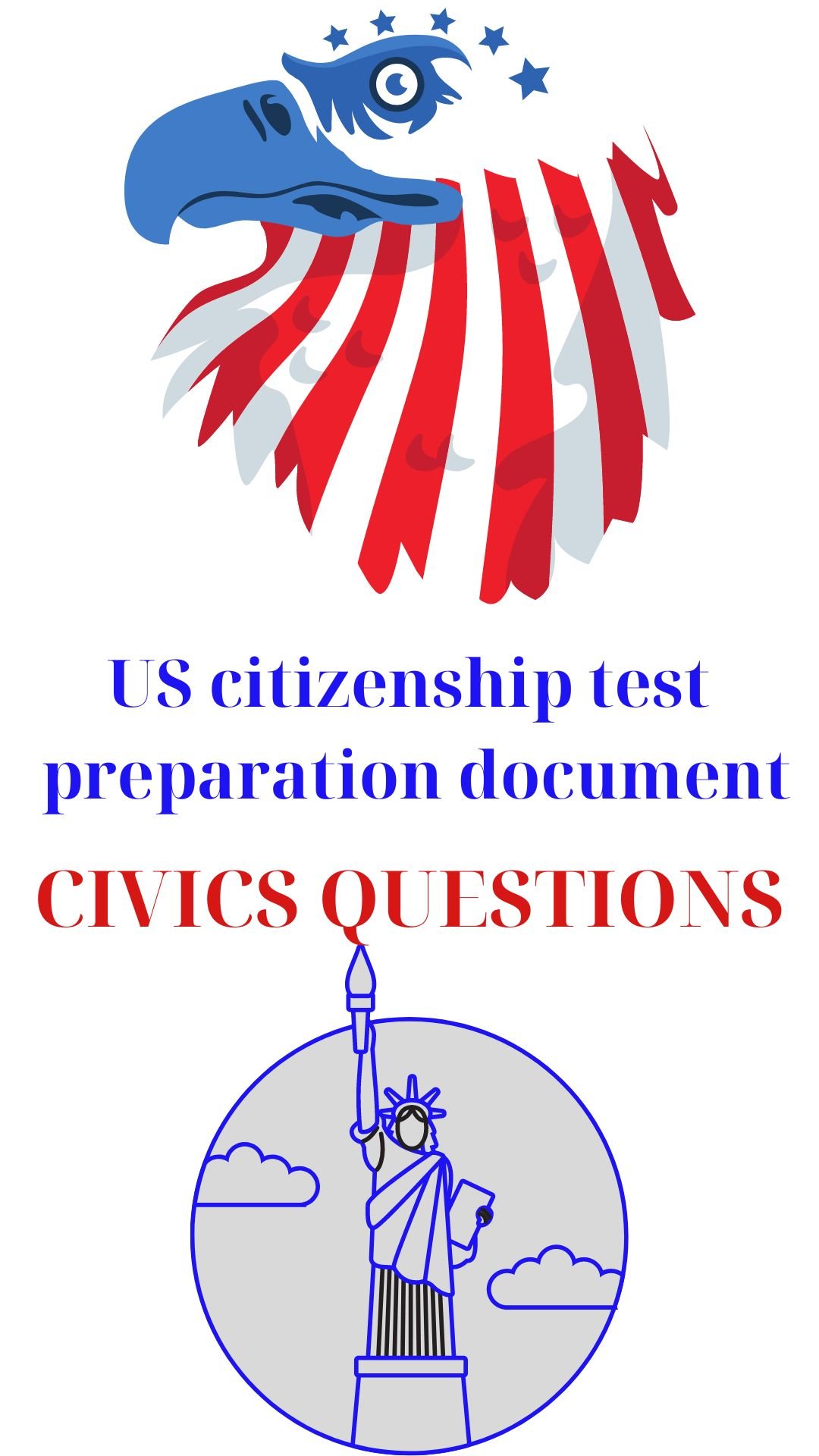 100 civics questions about US citizenship practice product image (1)