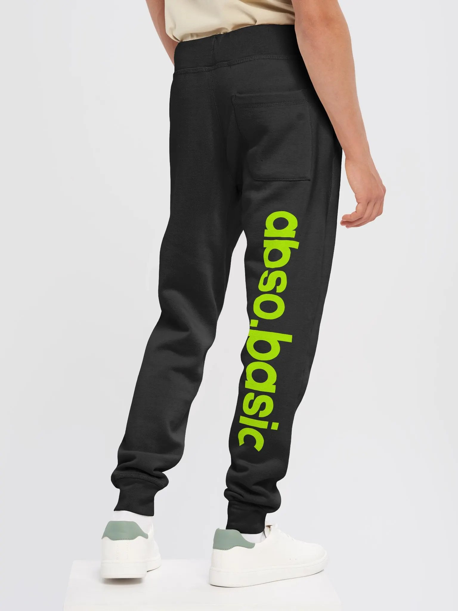 Unisex Absolute Lime Green Fleece Joggers product image (5)