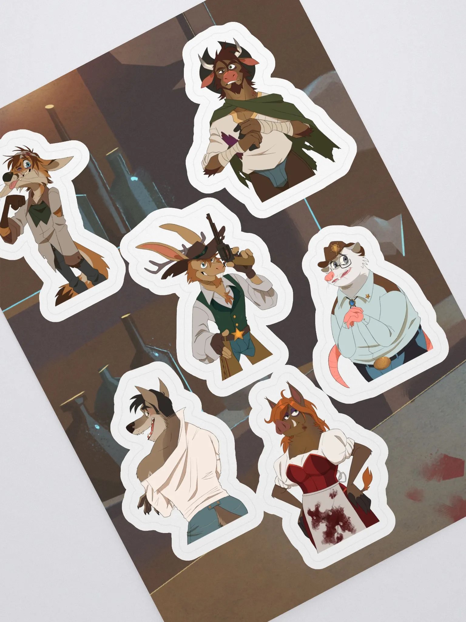 Deadlaws Townsfolk Sticker Sheet product image (1)