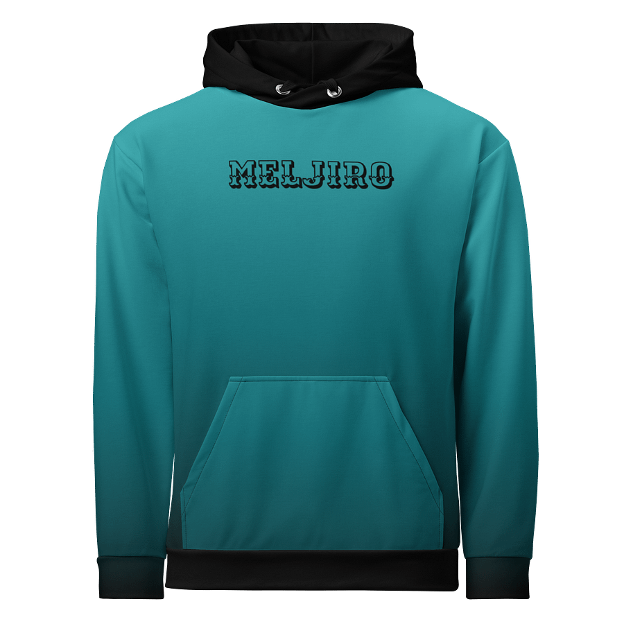 Meljiro Cyan Gradient NLE Hoodie – Fresh Color, Fierce Energy product image (1)