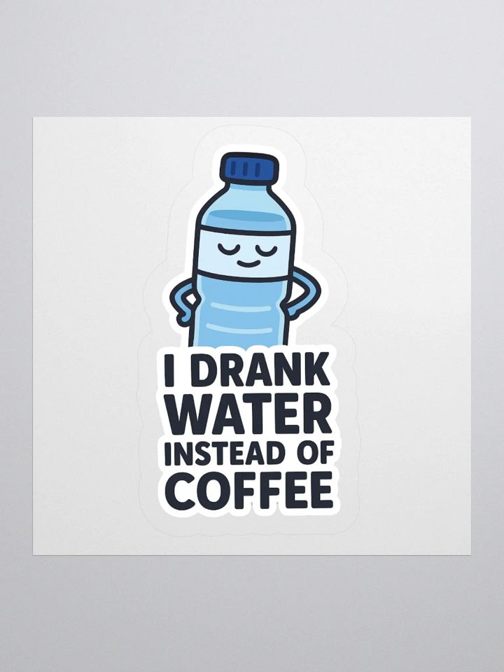 “I Drank Water Instead of Coffee” Sticker product image (4)