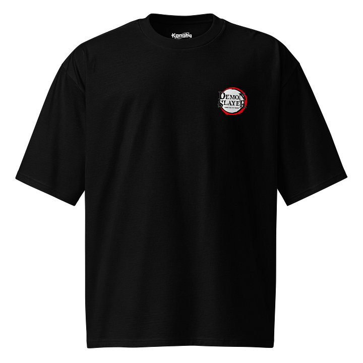 Nezuko Kamado & Demon Slayer Logo Oversized Anime T-Shirt product image (2)