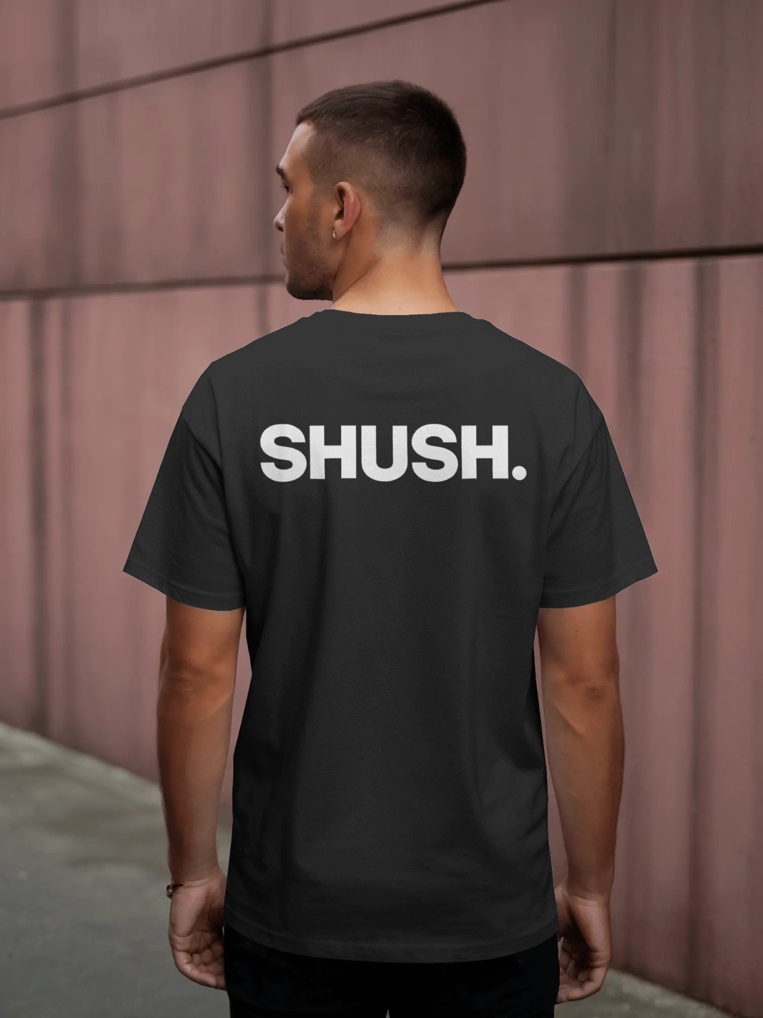 SHUSH. Classic Tee – Black product image (3)