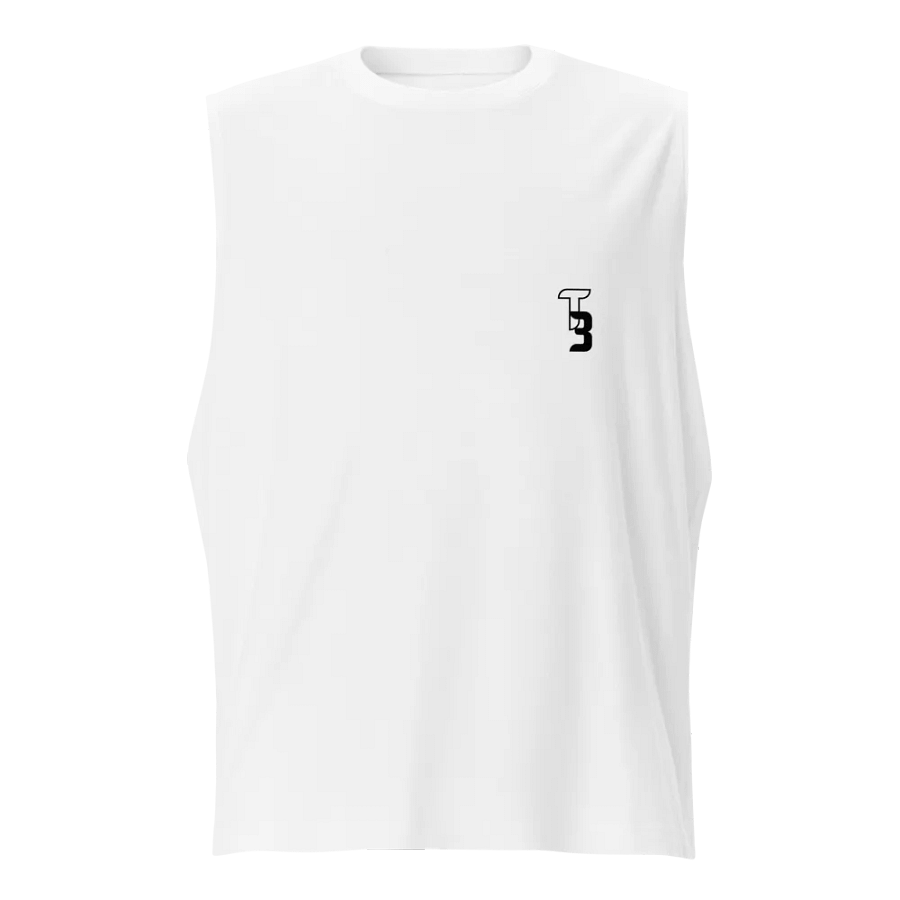 White T3 Blue Star Burst Mens Tank product image (5)