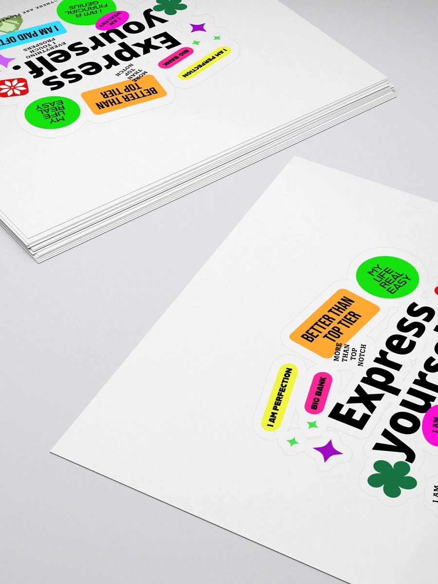 Bright Money & Self-Concept Motivational Sticker product image (4)