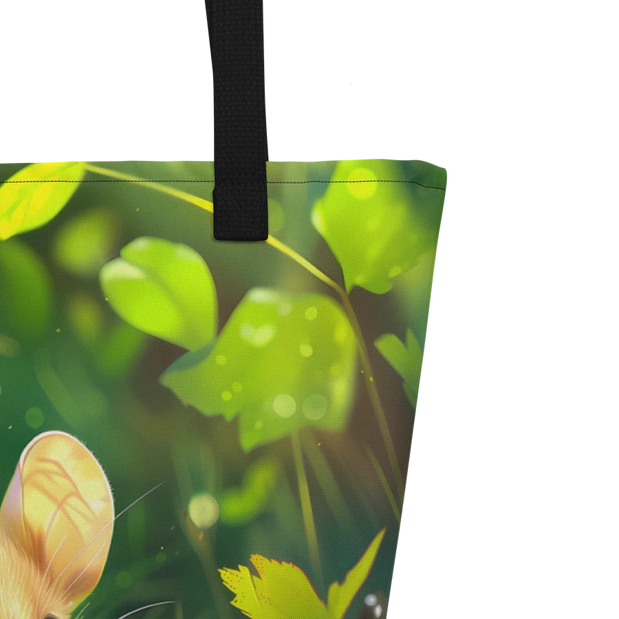 Tote Bag: Cute Mouse in Lush Green Forest Nature Art Style Design product image (5)