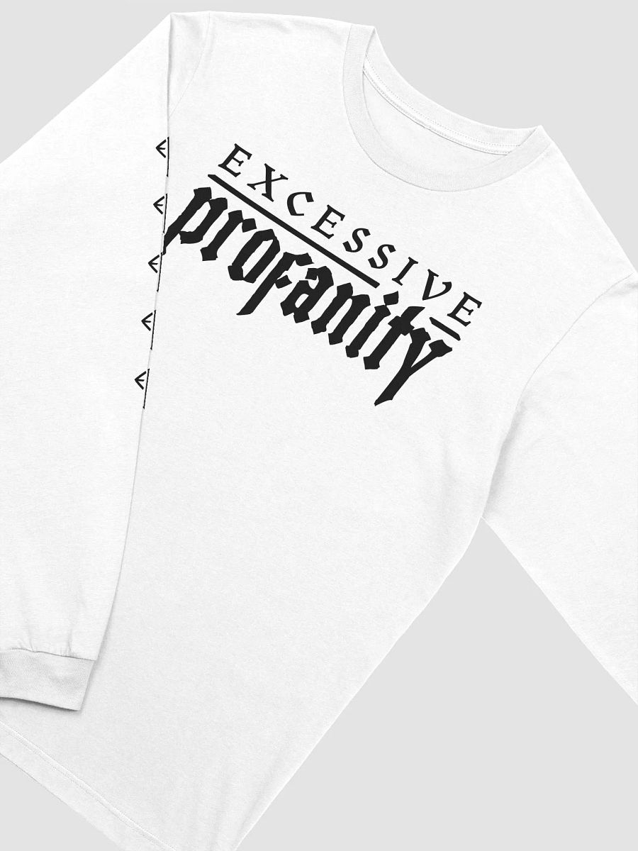 Budget Executioner Longsleeve: Black on White product image (3)