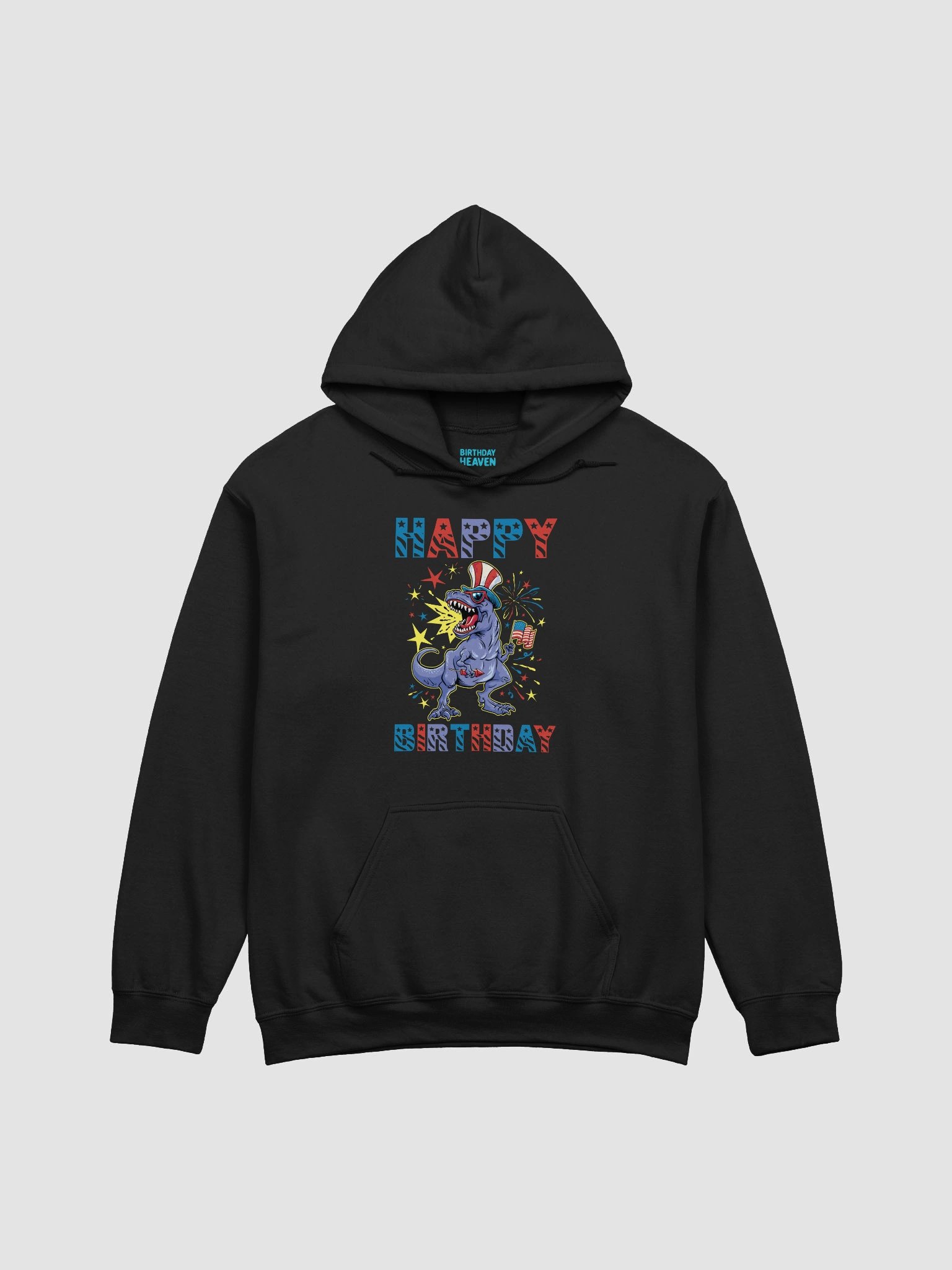 Happy Birthday (USA 4th Of July Dinosaur) Hoodie product image (1)