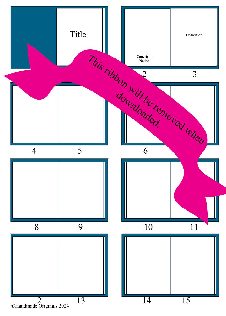 Guide 1: First, let's Storyboard your ideas. Storyboard template for children's storybook 16 page layout, ( 3xA4 ) product image (1)