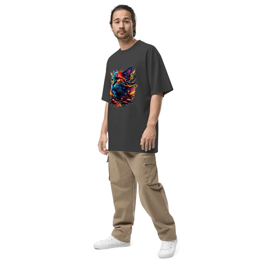 [Trippy Cat] Oversized T-Shirt product image (7)