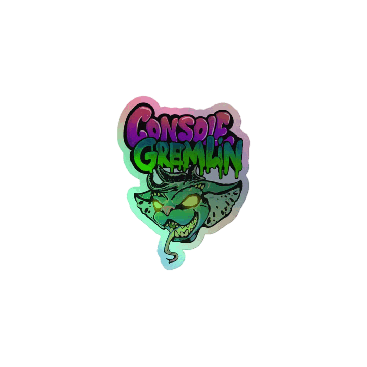 Console Gremlin Holographic Sticker product image (1)