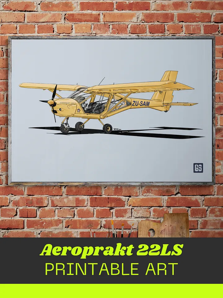 Aeroprakt 22LS Digital Aviation Printable Art Ideal Pilot Gift product image (1)